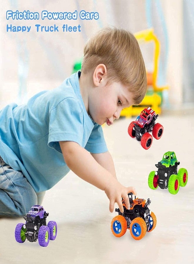 EKAN Mini Monster Car/Truck Friction Powered Cars for Kids Baby Boys Super Cars Truck Children Gifts Toys (Multicolor) - Image 3